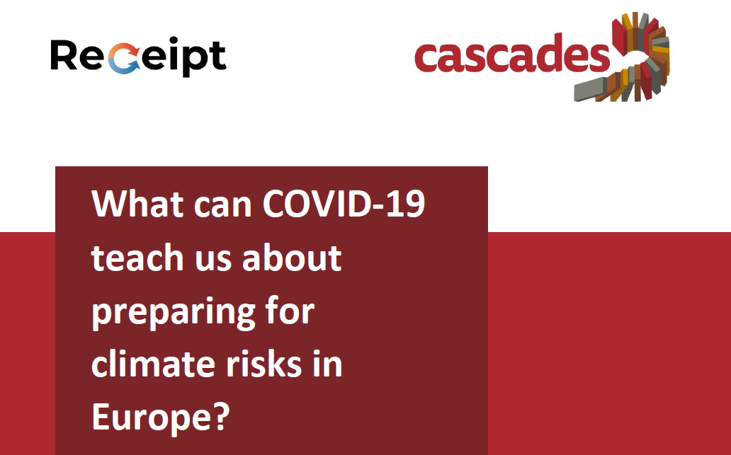 Policy brief – What can COVID-19 teach us about preparing for climate risks in Europe?