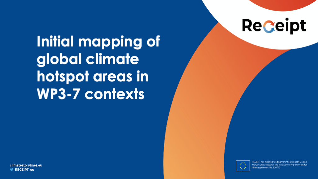 D2.2 – Initial mapping of global climate hotspot areas in WP3-7 contexts