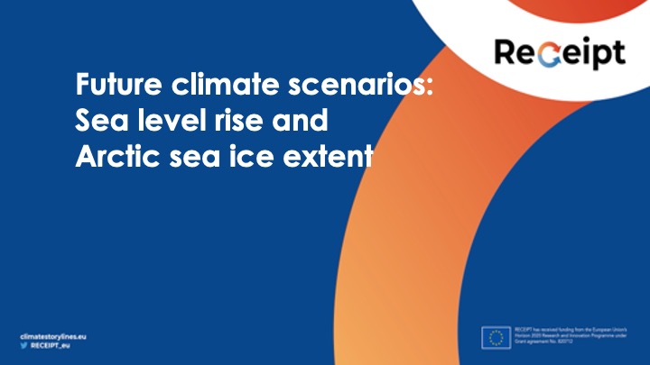 D7.3 – Future climate scenarios: Sea level rise and Arctic sea ice extent