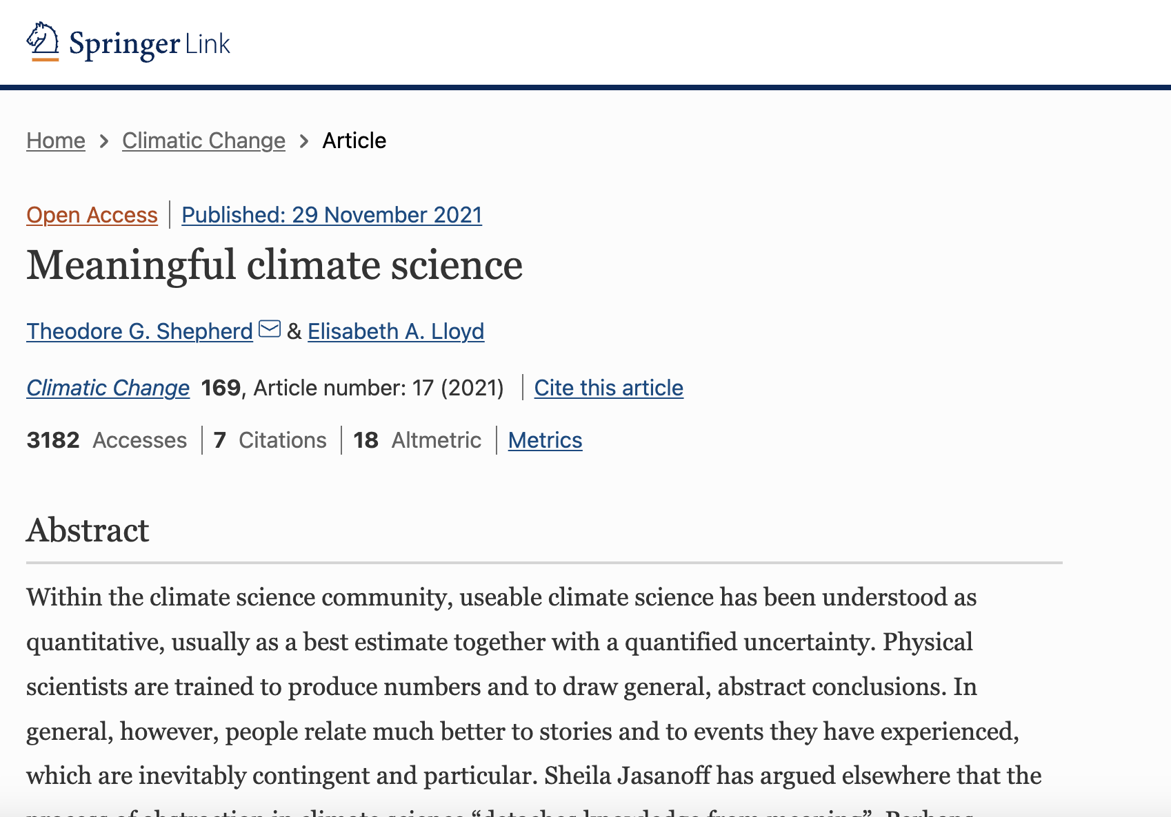 WP2 Hotspot search and Storyline development- Meaningful climate science