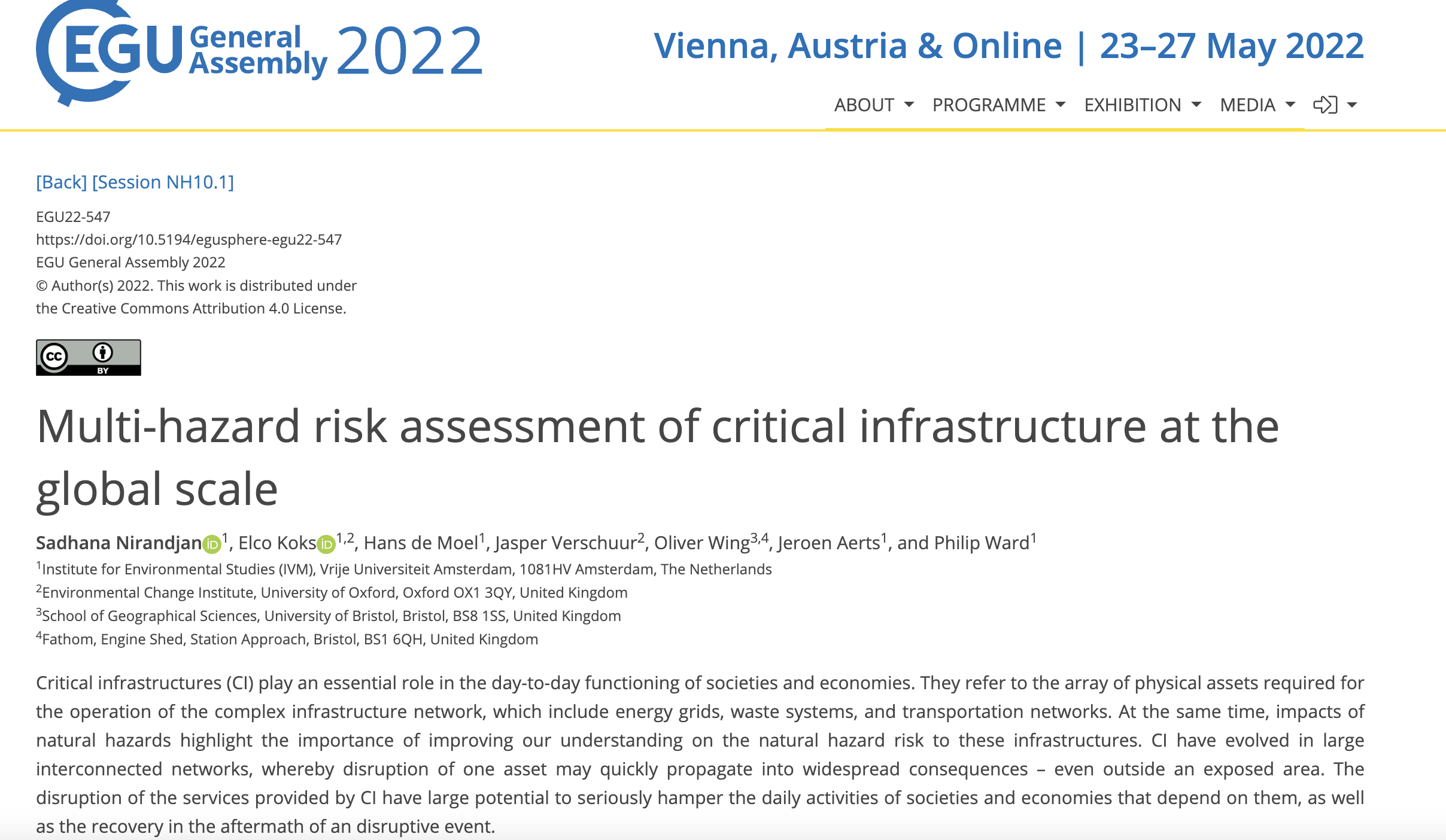 WP7 Sea level rise, infrastructure and coastal flooding- Multi-hazard risk assessment of critical infrastructure at the global scale